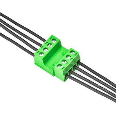 हरे रंग का पीसीबी टर्मिनल ब्लॉक कनेक्टर वायर XK2EDGA 5.08MM पिच
