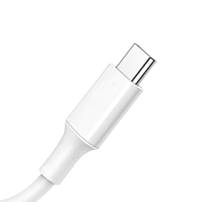पीवीसी जैकेट 20V 3A 60W के साथ सफेद रंग USB C टू C फास्ट चार्ज केबल
