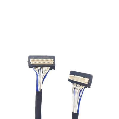 DF9 31pin कस्टम LVDS केबल, फ्लेक्स समाक्षीय केबल 1 मिमी पिच कनेक्टर प्रकार