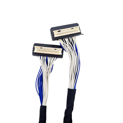 DF9 31pin कस्टम LVDS केबल, फ्लेक्स समाक्षीय केबल 1 मिमी पिच कनेक्टर प्रकार